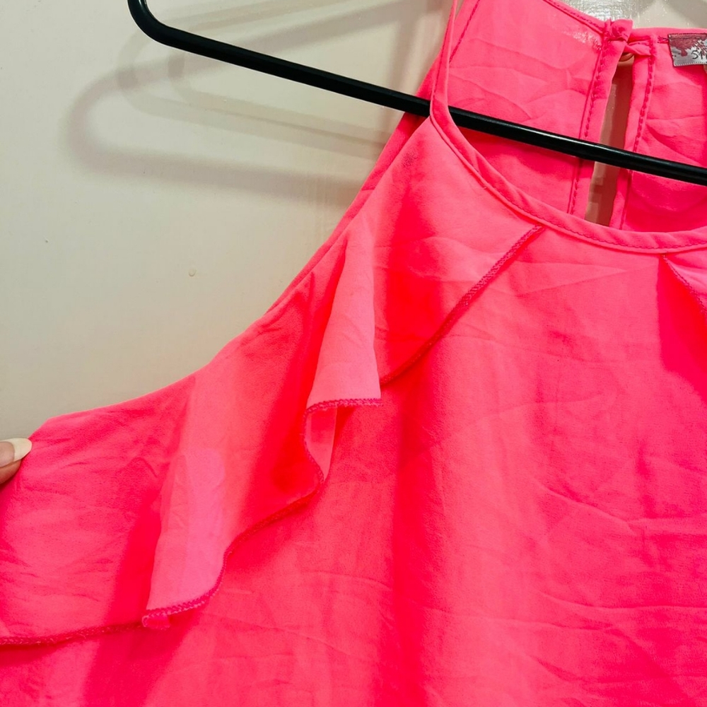 Neon pink halter neck top - Picture 13 of 15